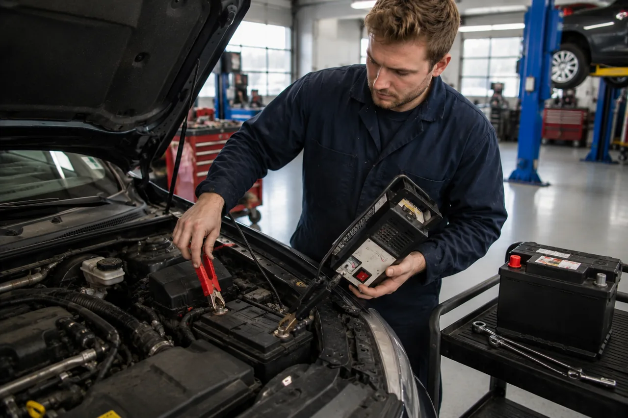 Car Battery Testing and Replacement